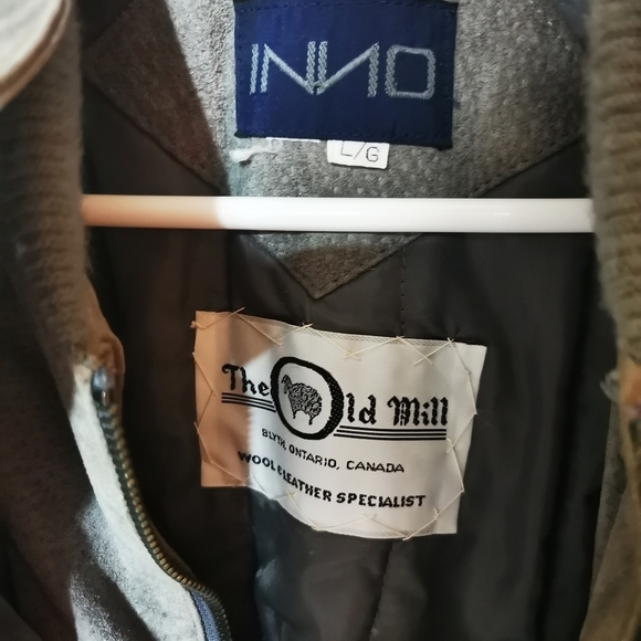 THE Old Mill Grey Leather Jacket - Picture 4 of 5